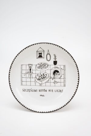 Szczęśliwi kotów nie liczą v. 3 - talerz