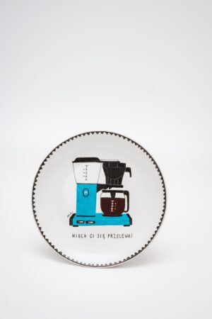 Mały przelew niebieski - talerz