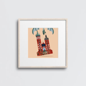 Kościół Mariacki - grafika w ramce